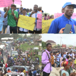 Ado Ekiti Poly staff, students, protest over bad road