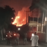 Massive fire erupts at Indonesian ammunition depot