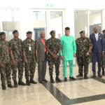 Gov. Umo Eno meets Navy, seeks support, partnership to tackle insecurity on water ways
